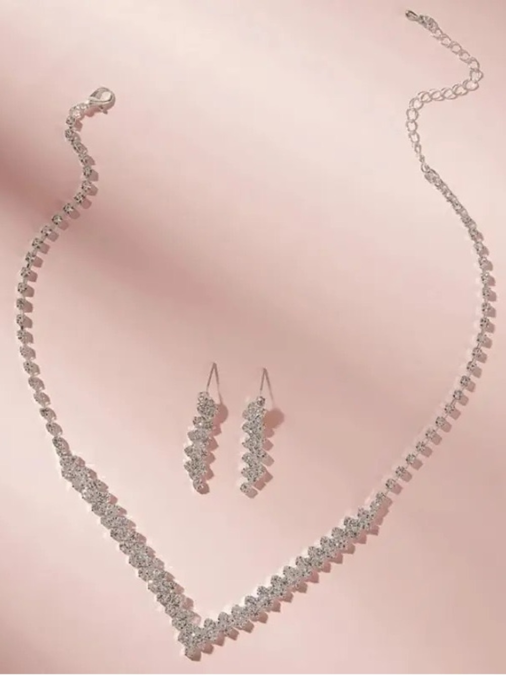 NWT Diamond Simulant Jewelry Set